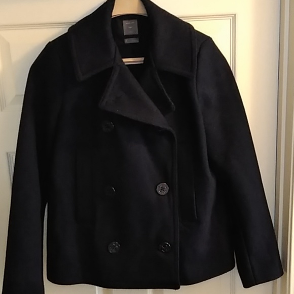 GAP Womens Wool Peacoat Navy Blue - Picture 1 of 7